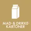 Food and drink carton icon